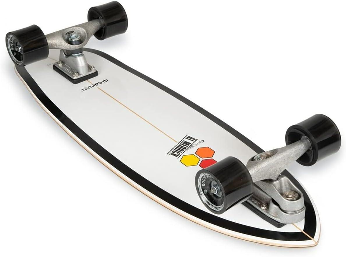 Carver x Channel Island Surfskate Complete Board Black Beauty C7 Raw (White)