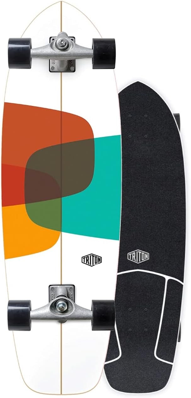 Carver Triton Surf Skate Complete Board Prismal CX (White)